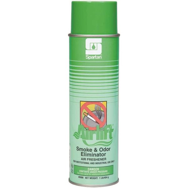 Spartan Chemical Co. Airlift Smoke & Odor Eliminator 16oz. Aerosol Can Floral Scent Air Freshener Spray 608600